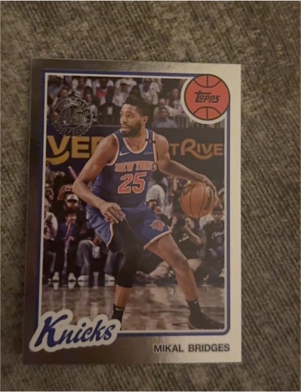2025-26 Topps Basketball #80BK-38 Mikal Bridges — front