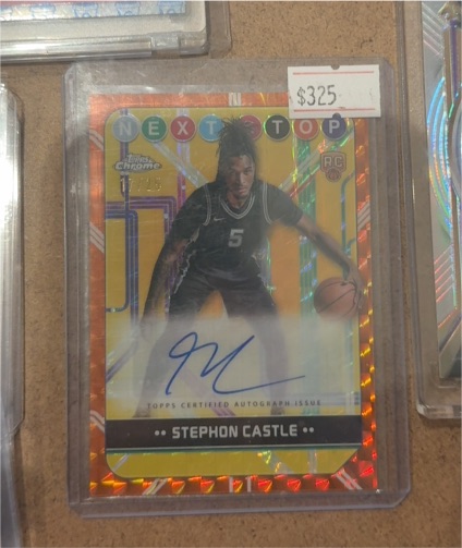 2024-25 Topps Chrome Next Stop Signatures #NSS-SC Stephon Castle — front