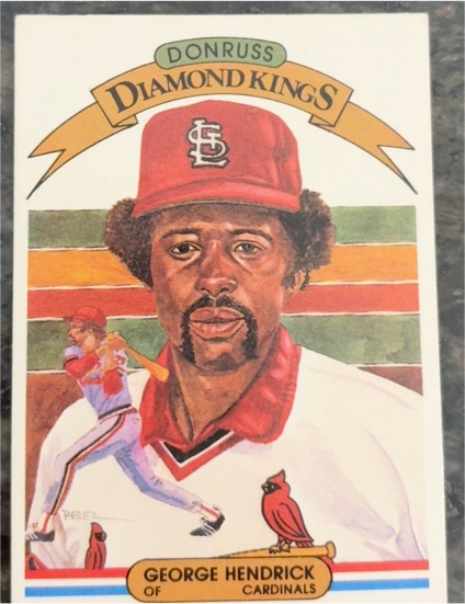 1982 Donruss Diamond Kings #9 George Hendrick — front