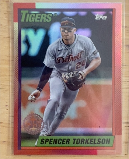 2025 Topps Update #U90-48 Spencer Torkelson 1990 Topps Baseball 35th Anniversary — front