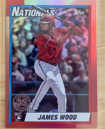 2025 Topps Update 1990 Topps Baseball 35th Anniversary #U90-28 James Wood — front
