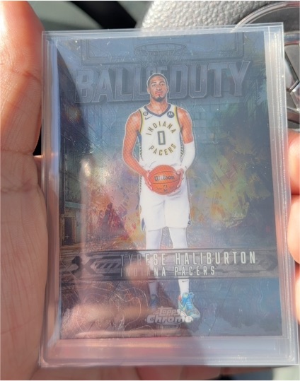 2025-26 Topps Chrome #BD-12 Tyrese Haliburton — front