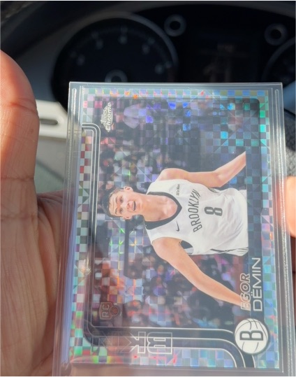 2025-26 Topps Chrome Basketball #258 Egor Demin — front