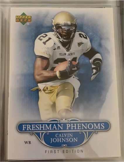2007 Upper Deck First Edition #FP-CJ Calvin Johnson Freshman Phenoms — front