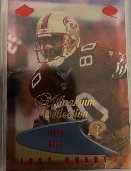 1999 Collector's Edge Odyssey Millennium Collection Red #130 Jerry Rice — front