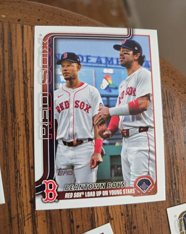 2025 Topps Update #US241 Beantown Boys Kristian Campbell / Marcelo Mayer — front