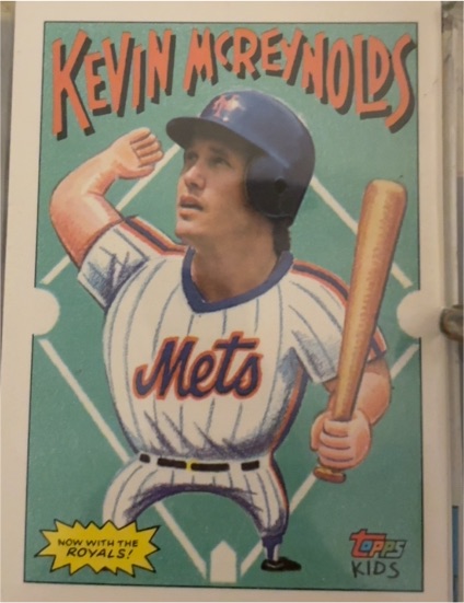 1992 Topps Kids #15 Kevin McReynolds — front