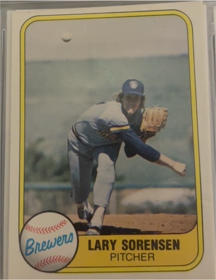 1981 Fleer #519 Lary Sorensen — front