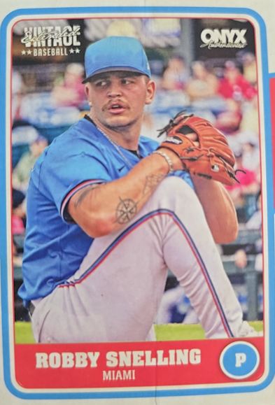 2022 Onyx Vintage Baseball Robby Snelling — front