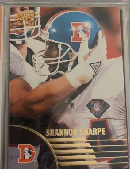 1995 Action Packed Rookies & Stars #31 Shannon Sharpe — front