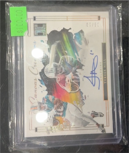 2024 Panini Impeccable Canvas Creations #07/10 Tyreek Hill — front