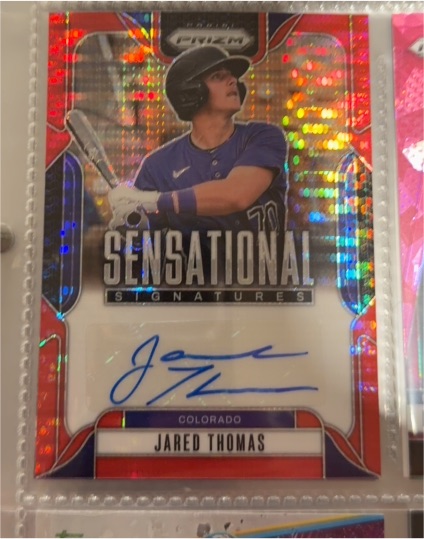 2025 Panini Prizm #SS-JT Jared Thomas Sensational Signatures — front
