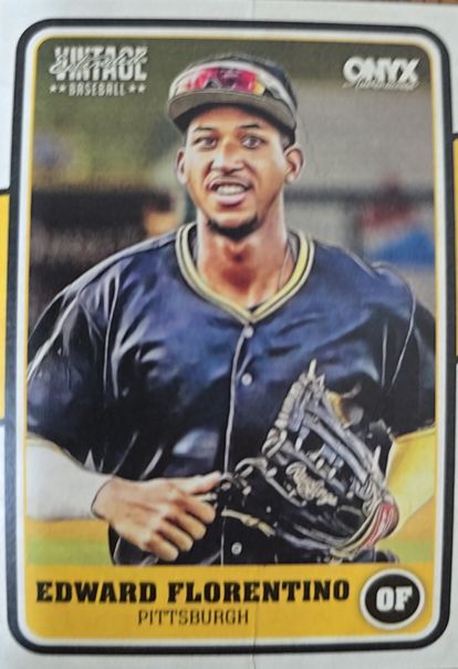 1985 Onyx Vintage Image Baseball Edward Florentino — front