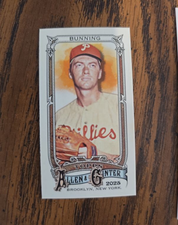 2025 Topps Allen & Ginter #345 Jim Bunning — front