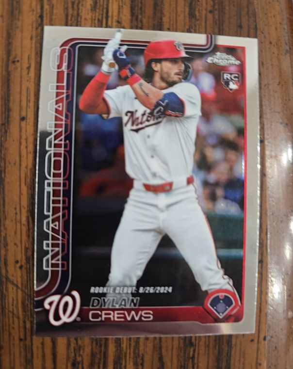 2025 Topps Chrome Update #USC190 Dylan Crews — front