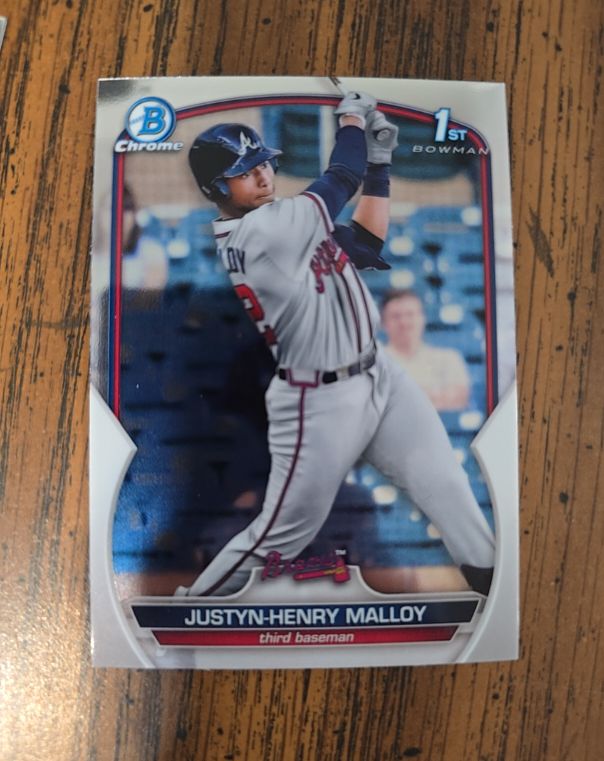 2023 Bowman Chrome #BCP-51 Justyn-Henry Malloy — front