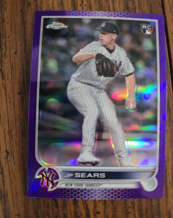 2022 Topps Chrome Update Purple Refractor #USC110 JP Sears — front