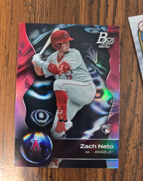 2023 Bowman Platinum #102 Zach Neto — front