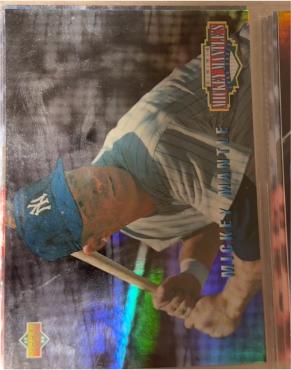 1994 Upper Deck Mantle's Long Shots #MM21 Mickey Mantle — front