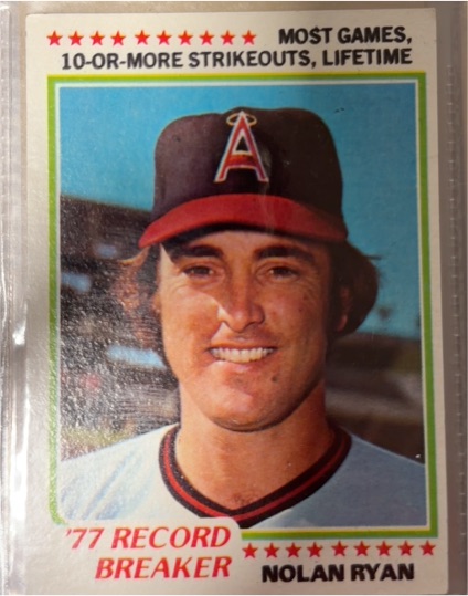 1978 Topps #6 Nolan Ryan — front