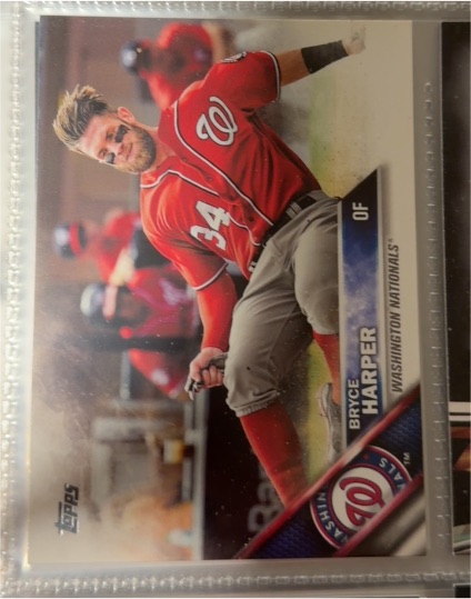 2016 Topps #100 Bryce Harper Washington Nationals — front