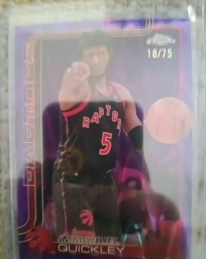 2022 Topps Chrome #18/75 Immanuel Quickley — front