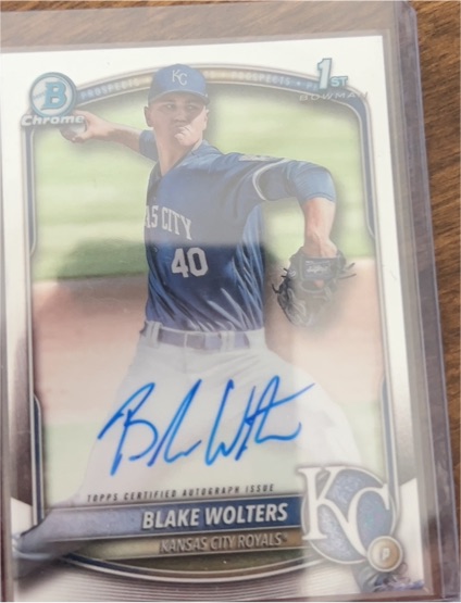 2025 Bowman Chrome #CPA-BW Blake Wolters — front