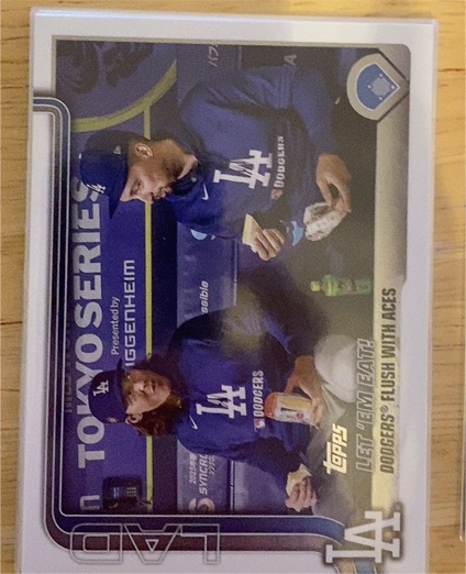 2025 Topps Update #US119 Let 'Em Eat! Blake Snell / Tyler Glasnow — front