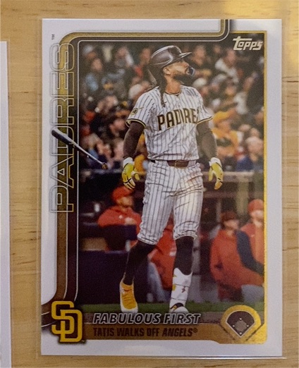 2025 Topps Update #US217 Fernando Tatis Jr Fabulous First — front