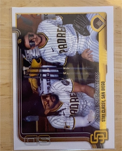 2025 Topps Update #US221 Cool Customers Jackson Merrill / Fernando Tatis Jr. — front
