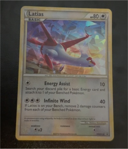 2010 Black Star Promo #HGSS10 Latias — front