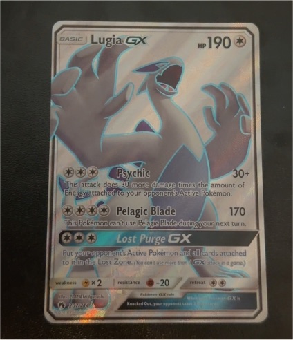 2018 Pokemon Sun & Moon Lost Thunder #207 Lugia GX — front