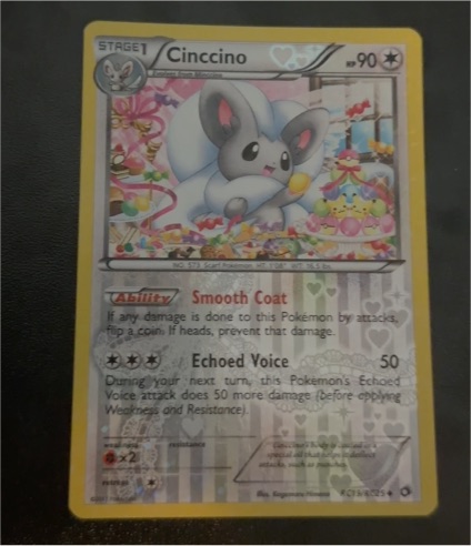 2013 Pokémon TCG Legendary Treasures Radiant Collection #RC19 Cinccino — front
