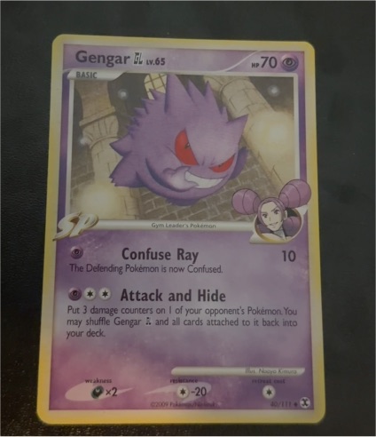 2009 Pokémon Rising Rivals #40 Gengar GL Lv.65 — front