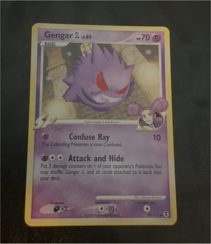 2009 Pokémon Rising Rivals #40 Gengar GL Lv.65 — front