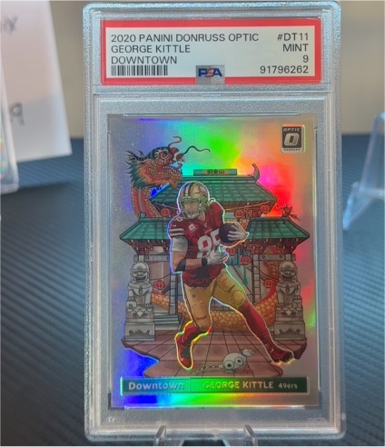2020 Panini Donruss Optic #DT11 George Kittle Downtown — front