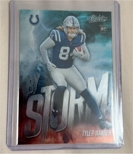 2025 Panini Absolute #20 Tyler Warren By Storm — front
