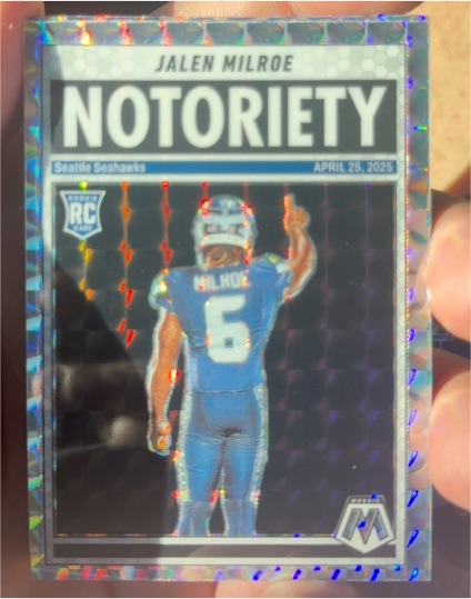 2025 Panini Mosaic #15 Jalen Milroe Notoriety — front
