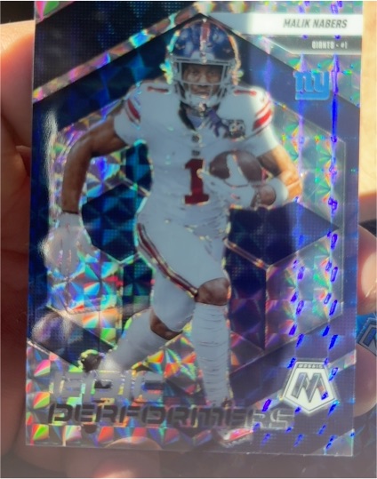 2025 Panini Mosaic Football #EP-1 Malik Nabers Epic Performers — front