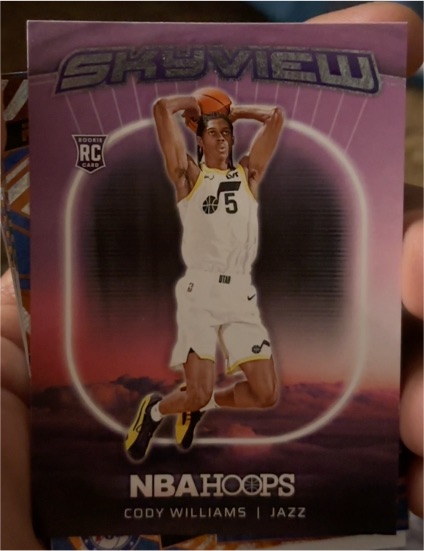 2024-25 Panini NBA Hoops Skyview #5 Cody Williams — front