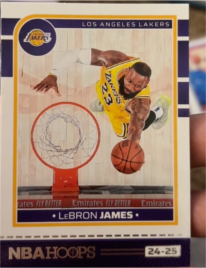 2024-25 Panini NBA Hoops #18 LeBron James — front
