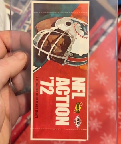 1972 Sunoco NFL Action #9 Official NFL Action Players — front