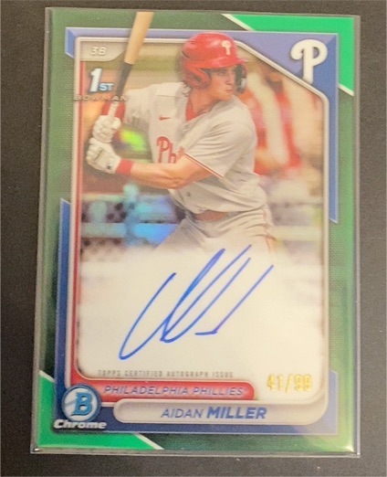 2024 Bowman Chrome #97 Aidan Miller — front