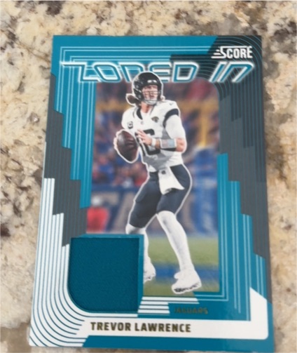 2025 Score Zoned In #ZON-32 Trevor Lawrence — front