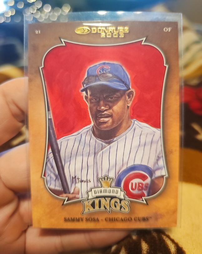 2003 Donruss #13 Sammy Sosa Diamond Kings Chicago Cubs — front