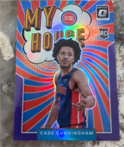 2021-22 Panini Donruss Optic #16 Cade Cunningham My House Rookie Card — front