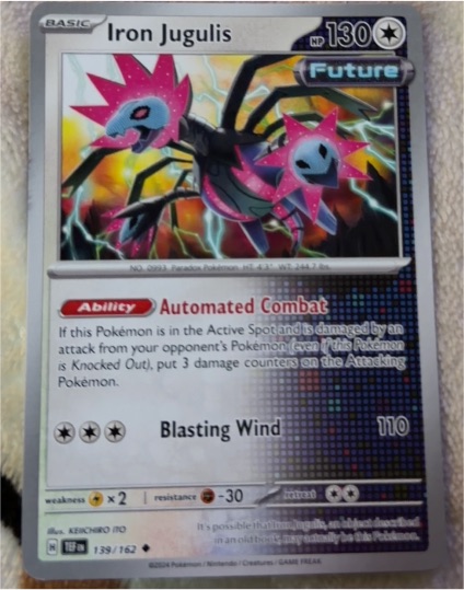 2024 Scarlet & Violet SV05: Temporal Forces #139 Iron Jugulis — front