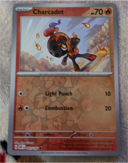 2023 Pokémon TCG SV03: Obsidian Flames #043 Charcadet — front
