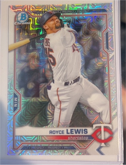 2021 Bowman Chrome #BCP-63 Royce Lewis — front