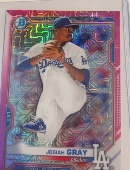 2021 Bowman Chrome #BCP-150 Josiah Gray — front